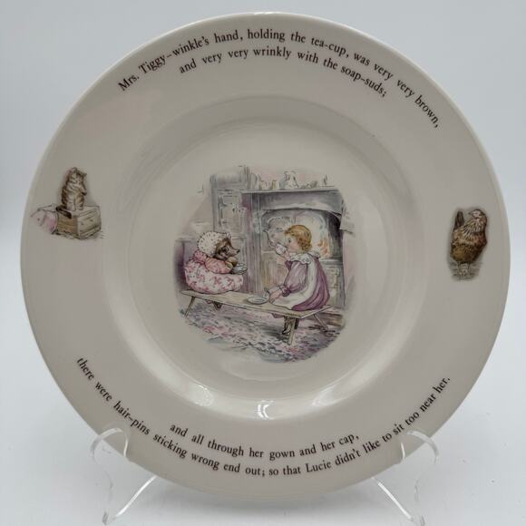 Wedgwood Mrs. Tiddy Winkle Dinner Plate and Peter Rabbit B&B Plate Bone China - Picture 6 of 12